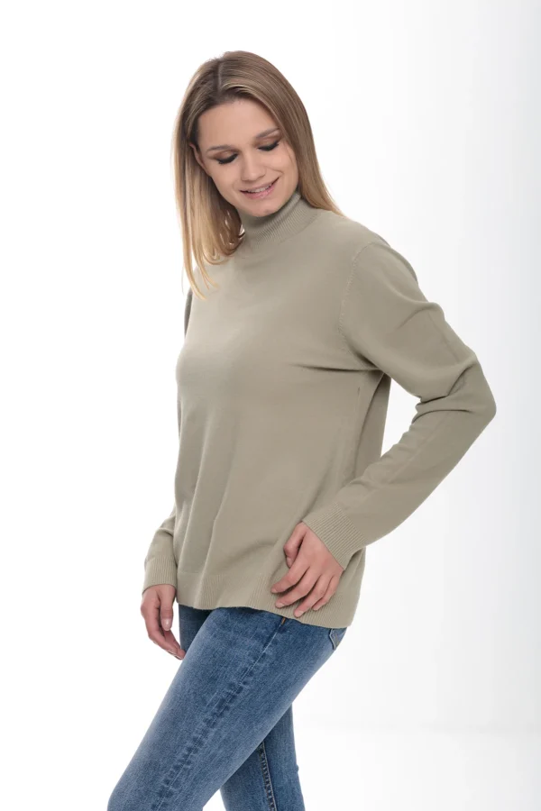 Maglia collo vulcano ampio spalla scesa – DTA6035