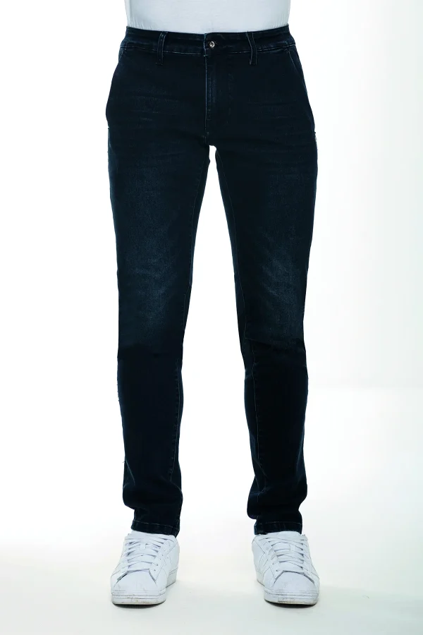 SHIRO – Denim – Slim lav blu black – UTA4419