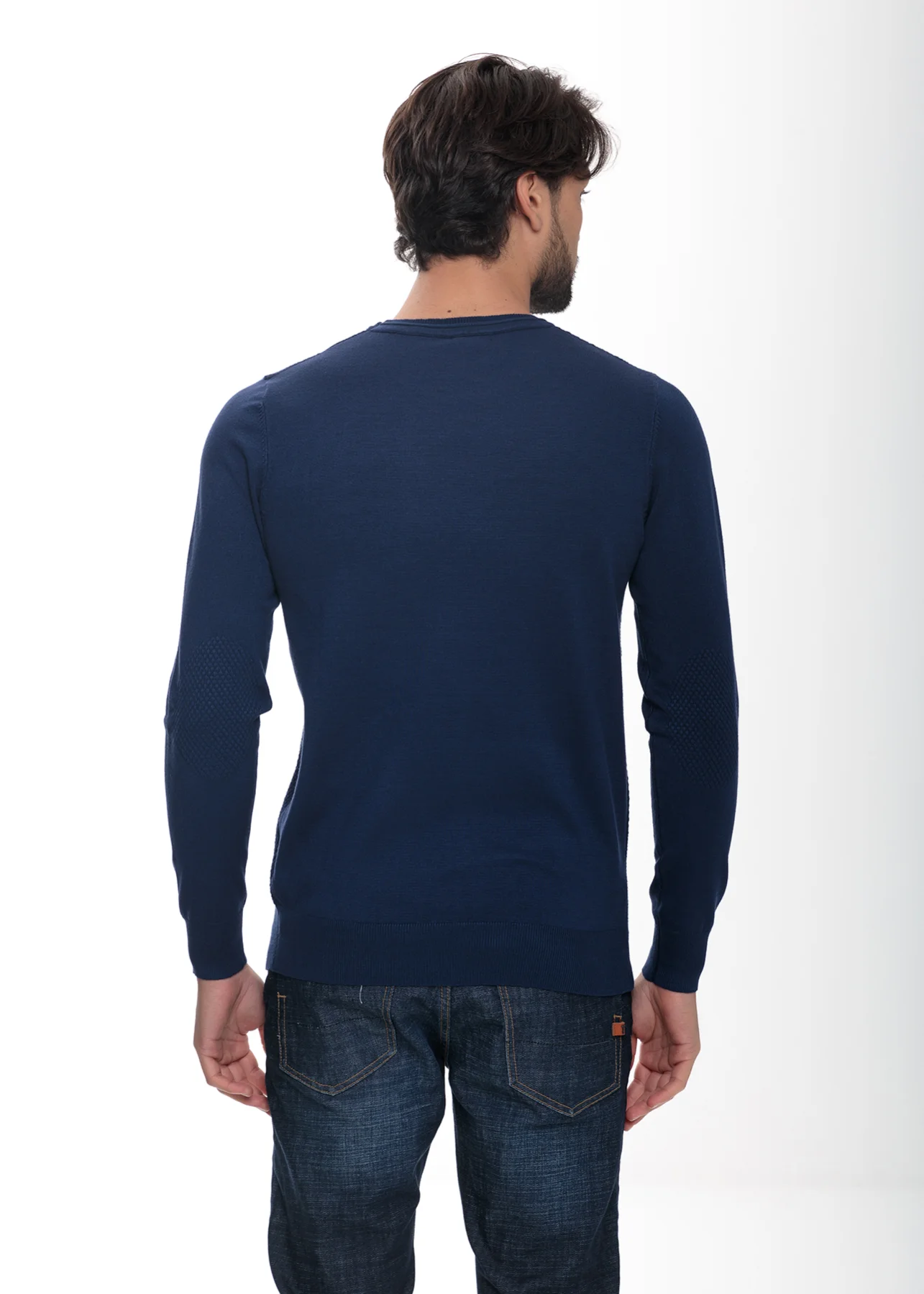 Girocollo operato con toppa - UTA4642 - immagine 3