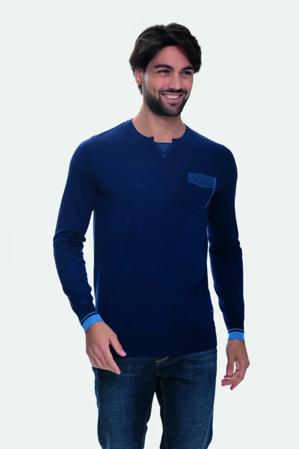 Girocollo finto serafino c/taschino – UTA4645