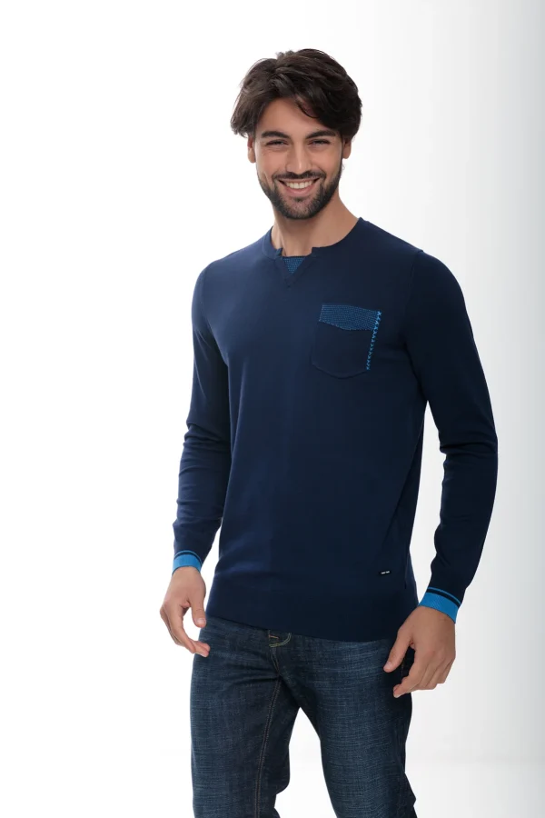 Girocollo finto serafino c/taschino – UTA4645