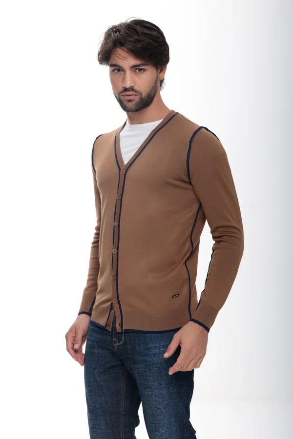 Cardigan profili a contrasto – UTA4650
