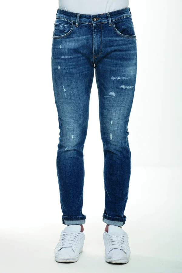 ADAM – Denim – Slim lav medio c/rotture – UTA5107