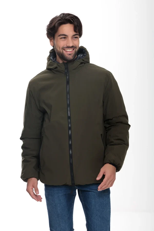 Piumino double c/cappuccio arricciato – UTA6054