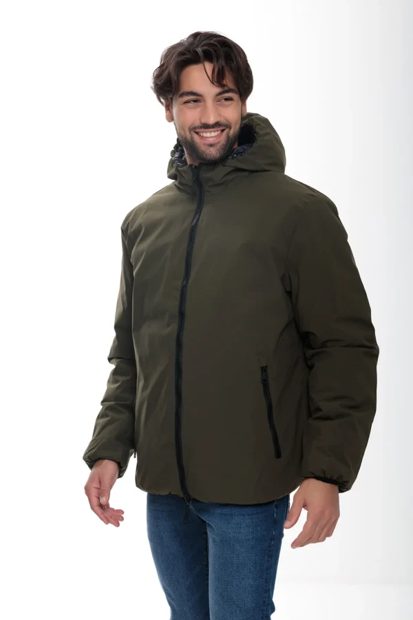 Piumino double c/cappuccio arricciato – UTA6054