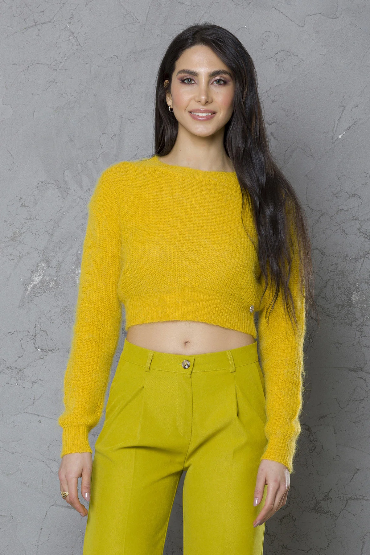 Girocollo corto costa inglese mohair - DTA5950