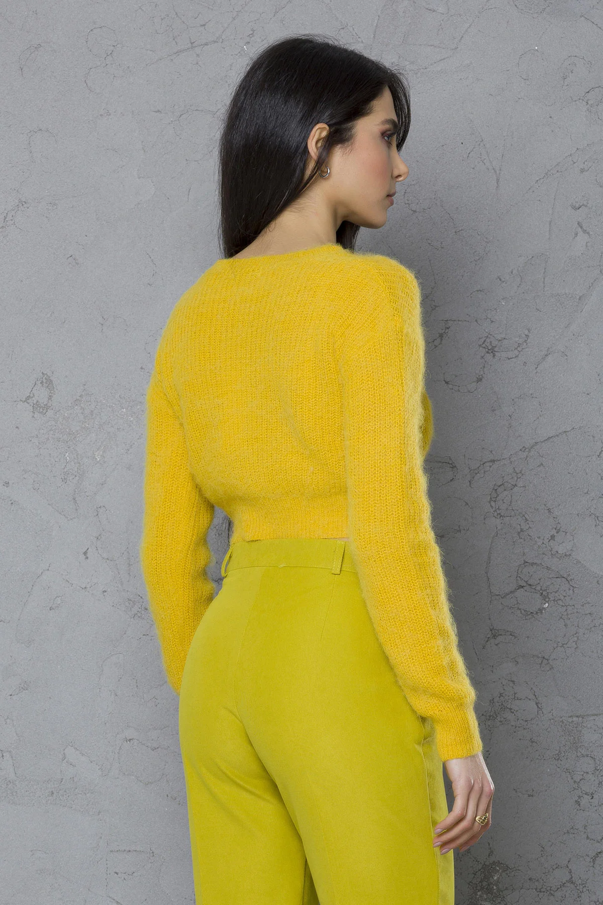 Girocollo corto costa inglese mohair - DTA5950 - immagine 4