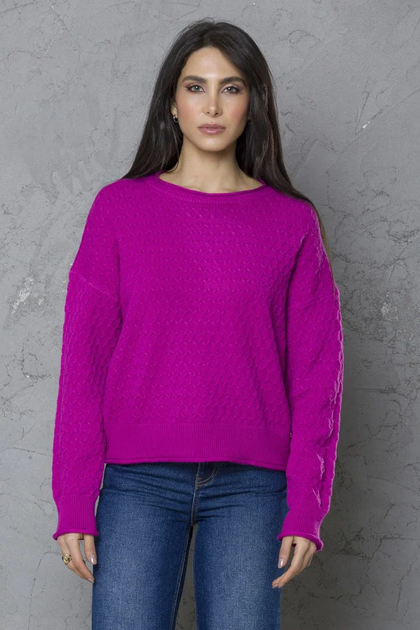 Girocollo taglio vivo lav rombi – DTA5953