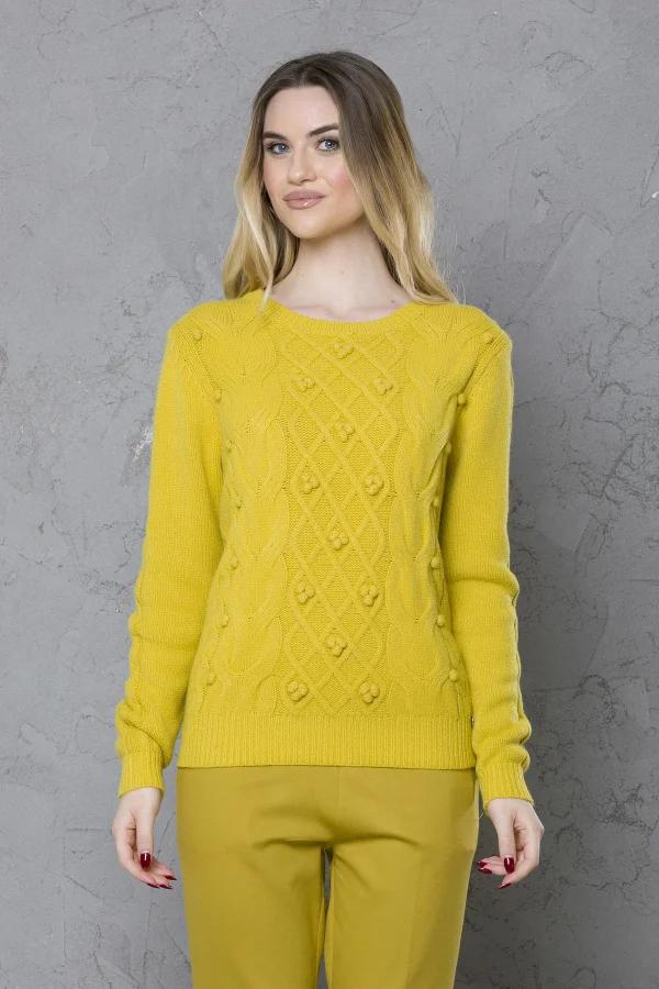 Girocollo treccia c/pon pon – DTA5954