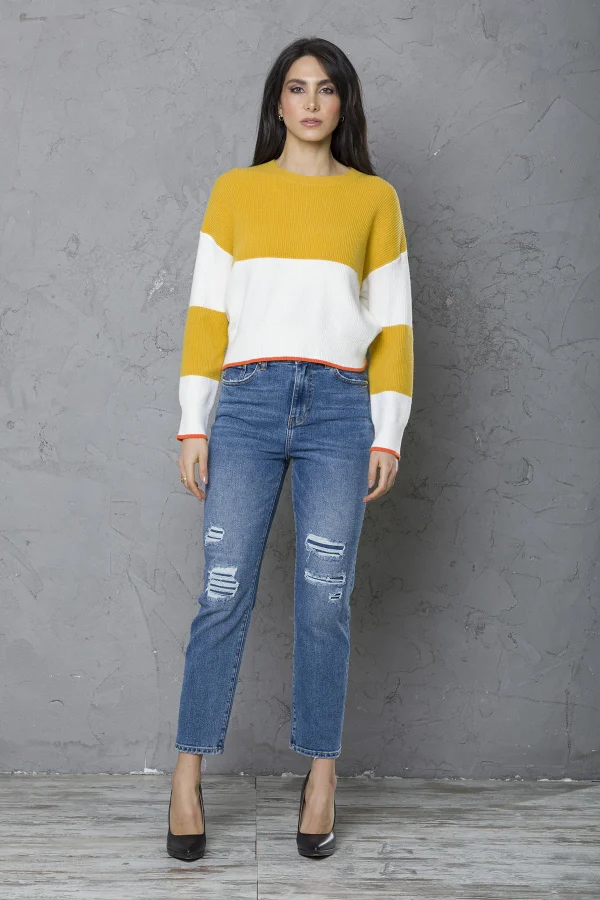 Girocollo ampio costa inglese a righe – DTA6003