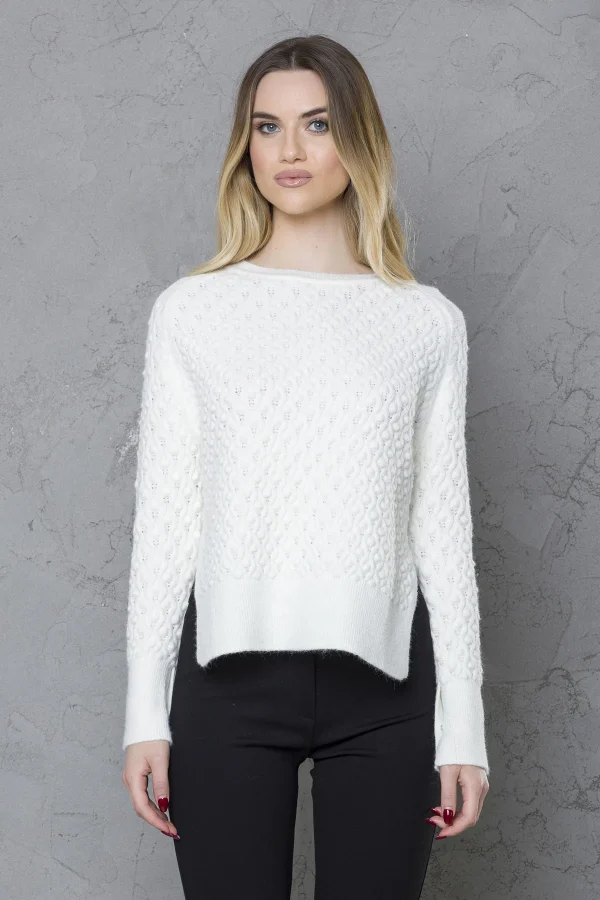 Girocollo ampio c/lavorazione in rilievo – DTA6065