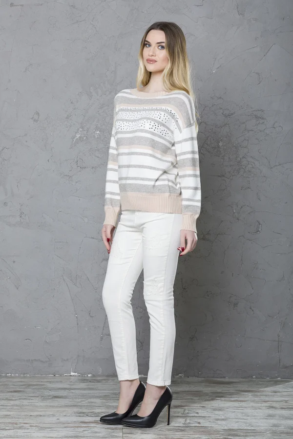 Paricollo c/righe e paillettes – DTA6088