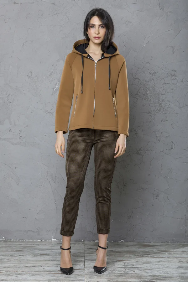 Cappottino capp e zip neoprene – DTA6889