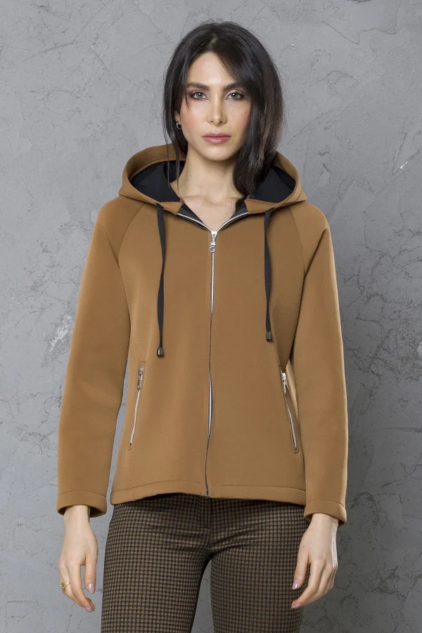 Cappottino capp e zip neoprene – DTA6889