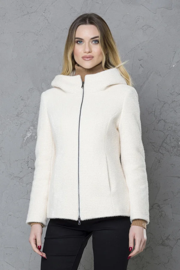 Capp zip e cappuccio velour lurex – DTA7067