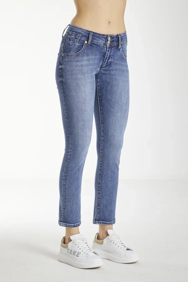 JENNIFER – Denim straight low waist lav.medio – DKE5843