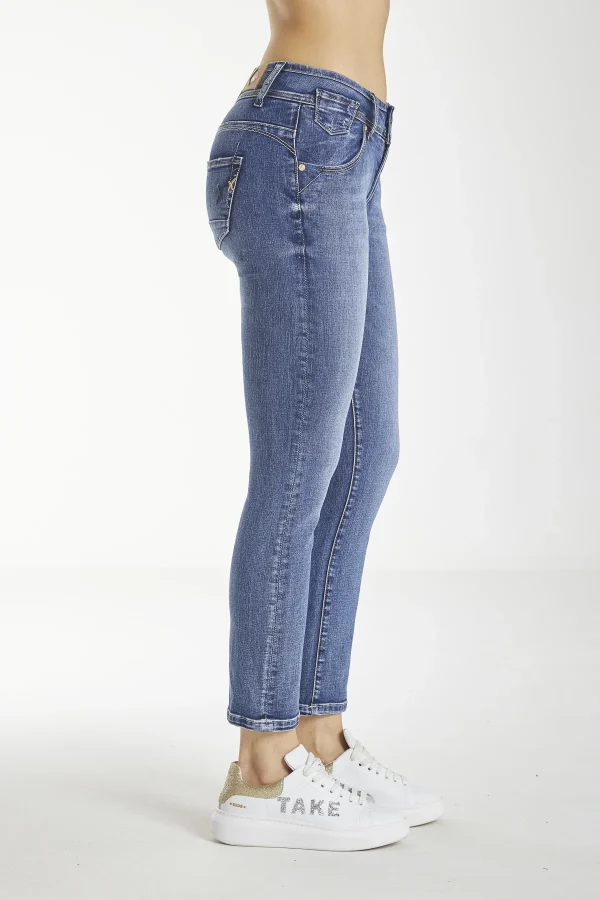 JENNIFER – Denim straight low waist lav.medio – DKE5843