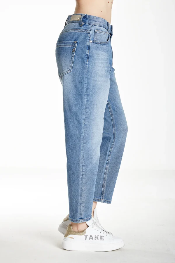 KATY-Denim Mum fit low crotch lav.chiaro – DKE5908