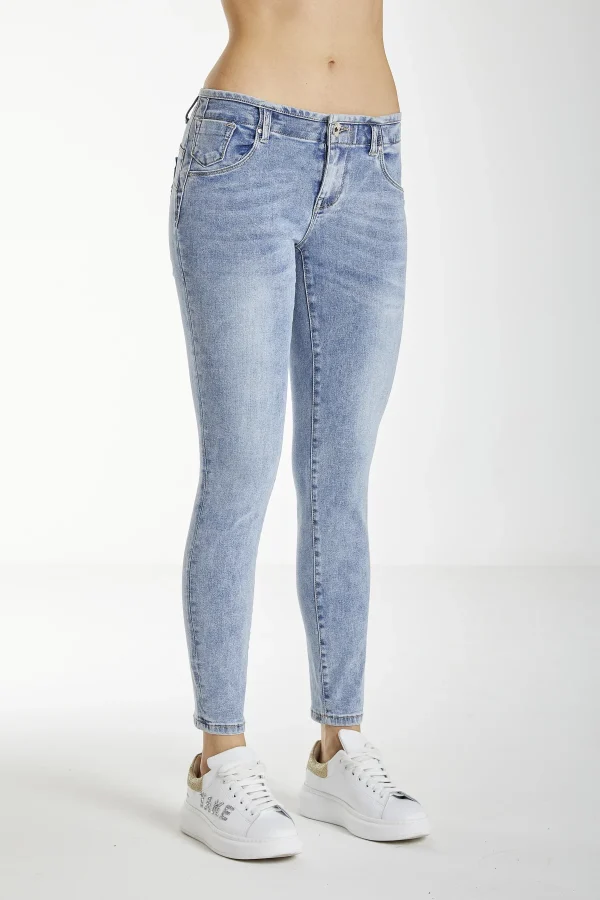 RUBY – Denim – Skinny low waist lav chiaro – DKE5911