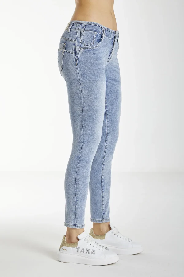 RUBY – Denim – Skinny low waist lav chiaro – DKE5911