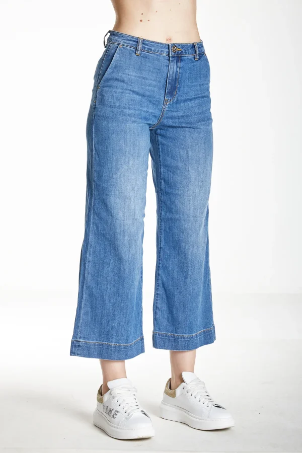 EMMA – Denim Wide leg high waist lav medio 7oz – DKE5915