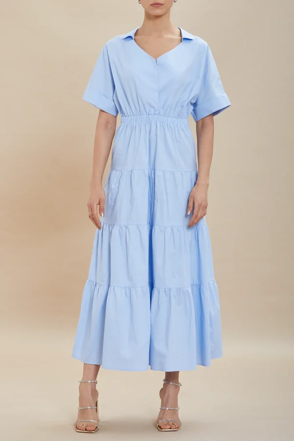 vestito lungo c/scollo V – DKE6106