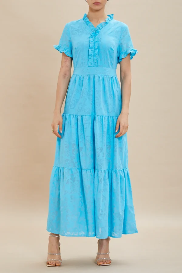 vestito lungo c/rouge farfalle – DKE6122