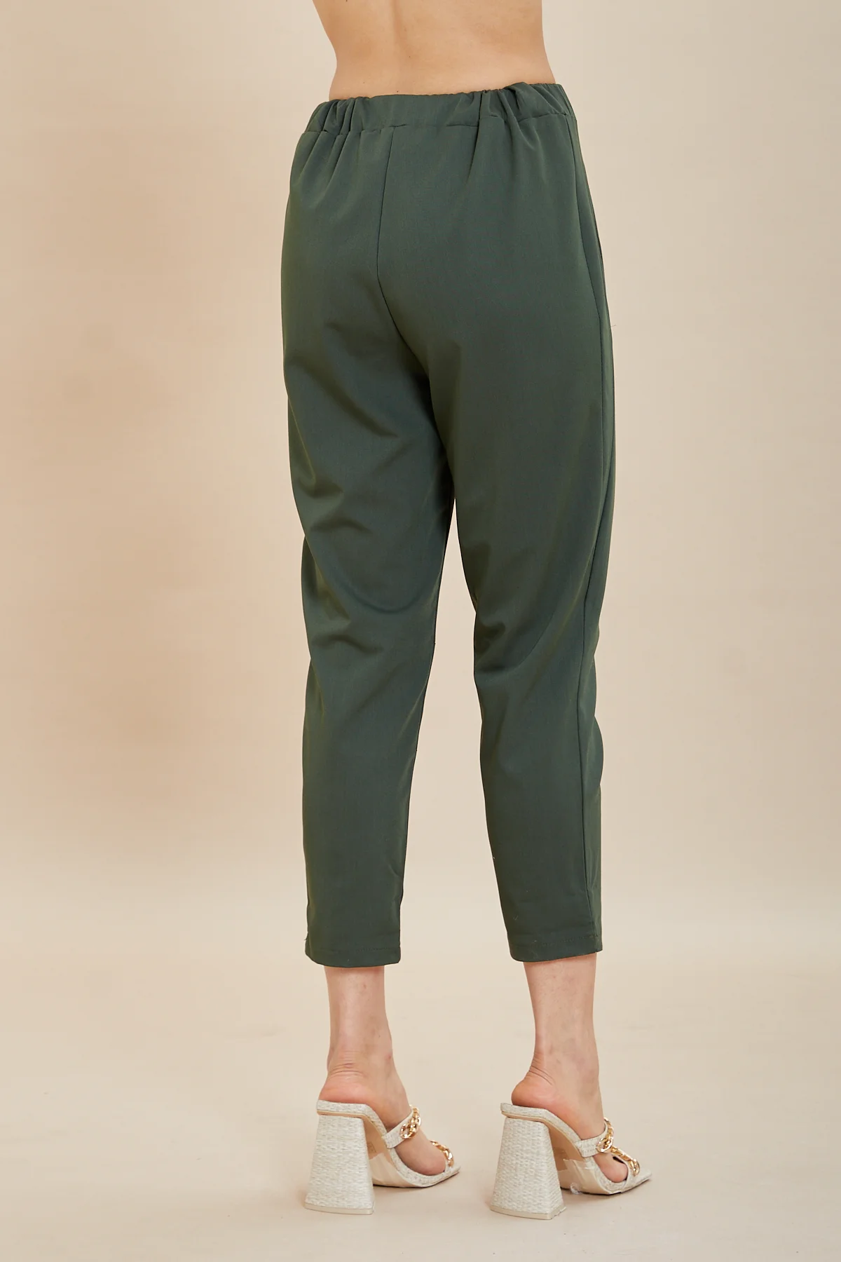 PANTALONE poly viscosa elastico in vita relaxed - DKE6715 - immagine 4