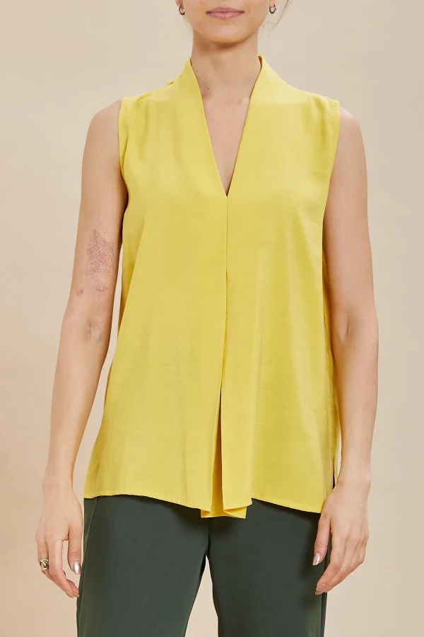 BLUSA cupro senza maniche – DKE6736