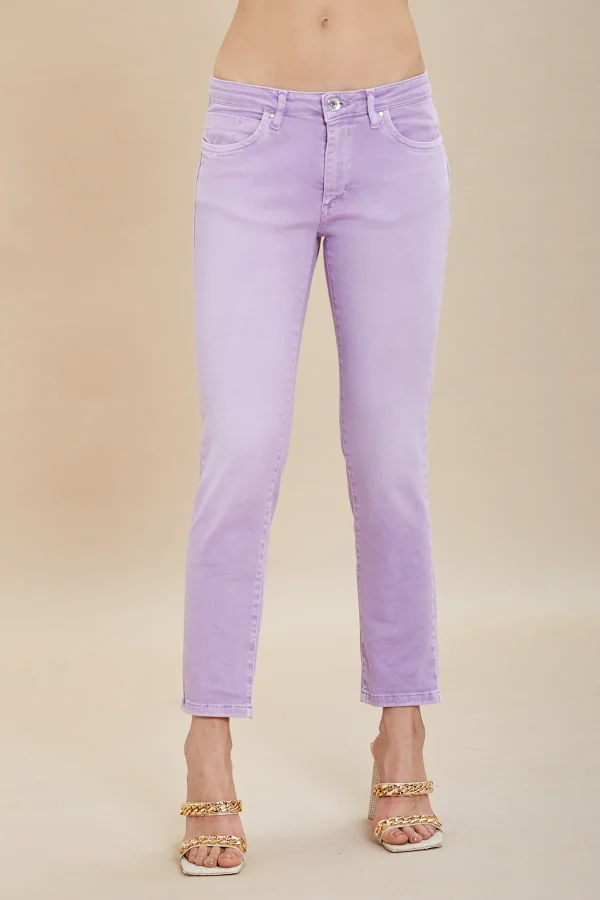 CARLA-Bull slim push-up medium waist-old sabbiato – DKE7100