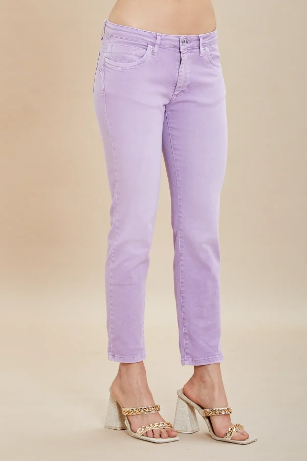 CARLA-Bull slim push-up medium waist-old sabbiato – DKE7100