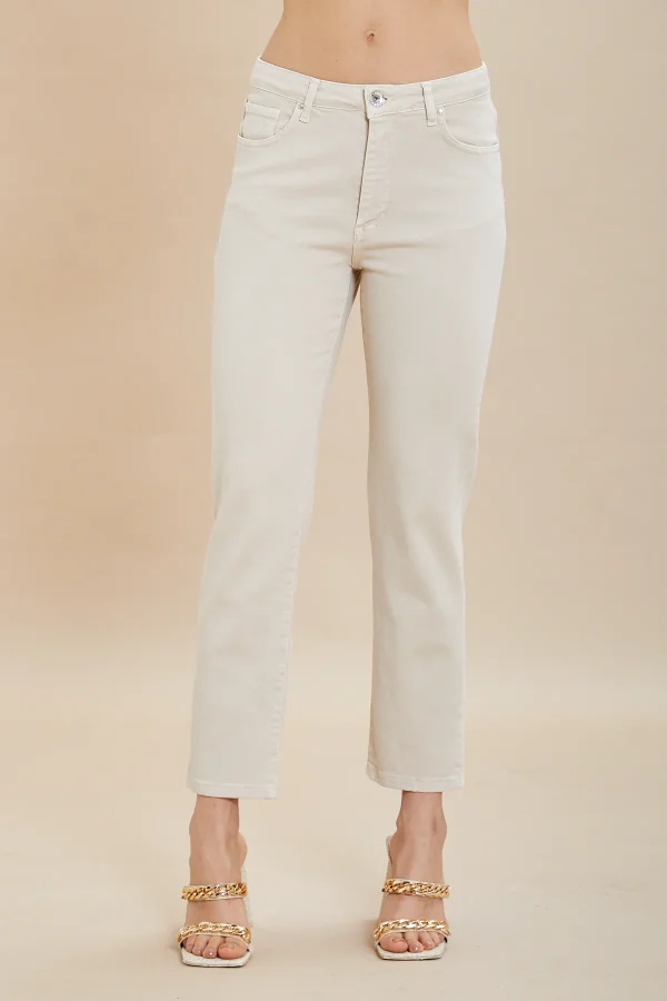 ROSE- bull regular high waist doppio stone – DKE7103