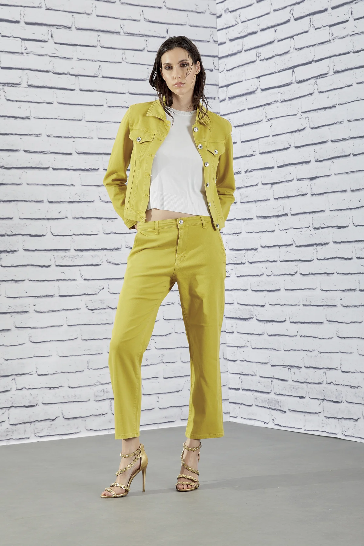 FRAN - Giubbino 2 tasche doppio stone - DKE7108 - immagine 4