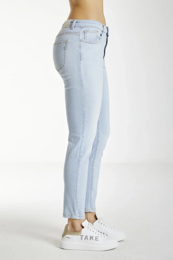 SOFIA – Denim – Slim high waist lav bleached wiser – DKE7111