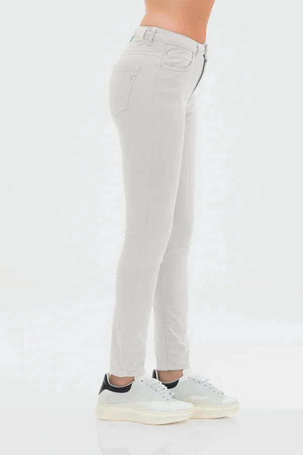 SOFIA-Bull slim high waist  doppio stone – DKE7116