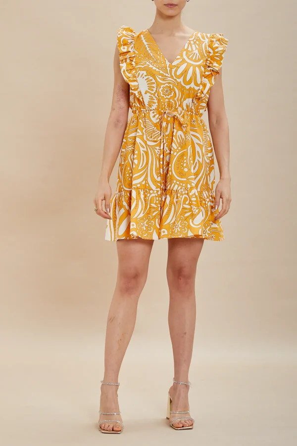 Abito midi smanicato pop.st.macrofiore – DKE7847