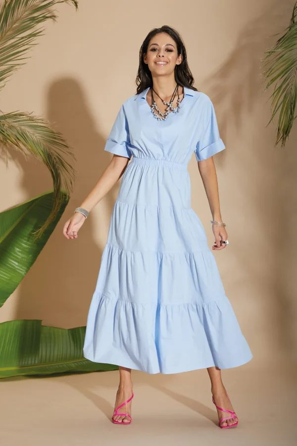 vestito lungo c/scollo V – DKE6106