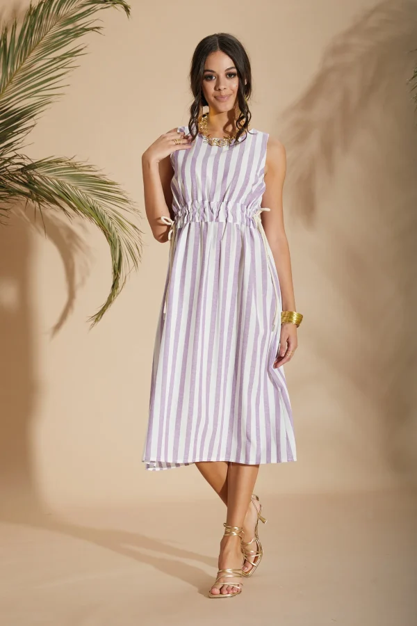 VESTITO riga larga con coulisse – DKE6766