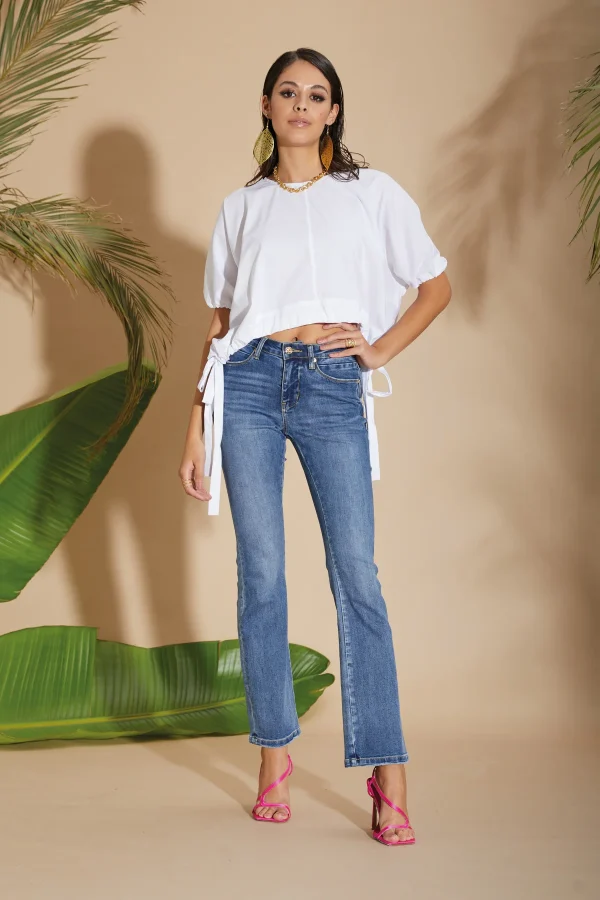 Blusa corta popeline – DKE7823