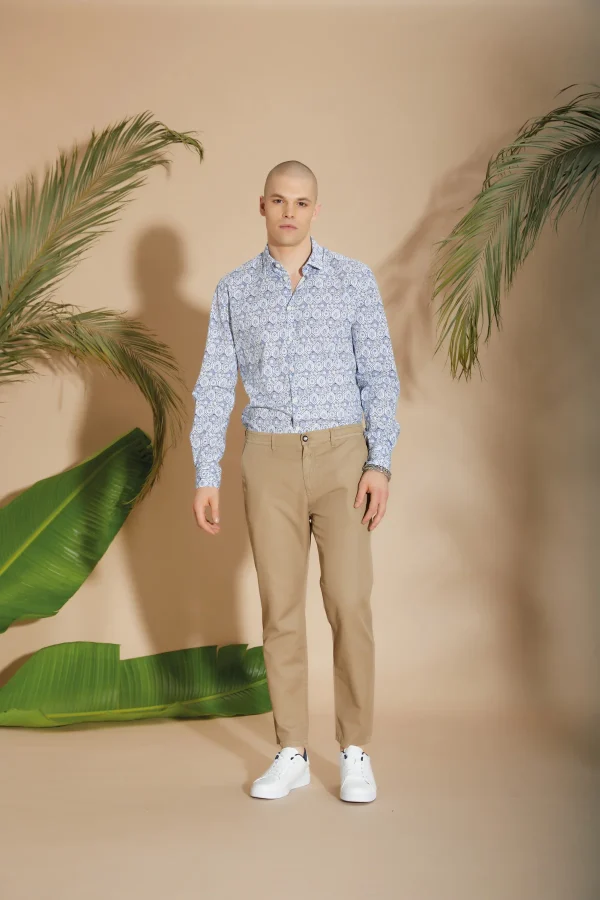 CAMICIA collo Franc. Pop Elast.Stamp.ML – UKE5810