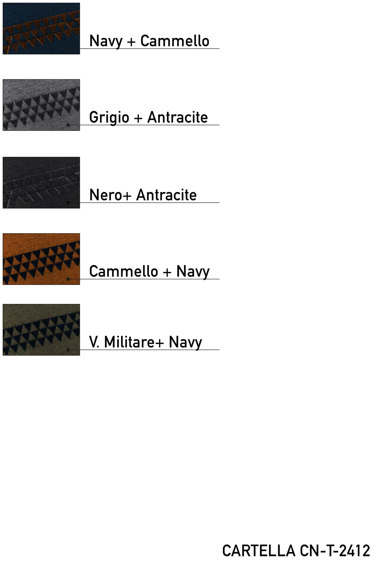 girocollo disegno triangoli con bottoni spalla - UTA6443 - immagine 4