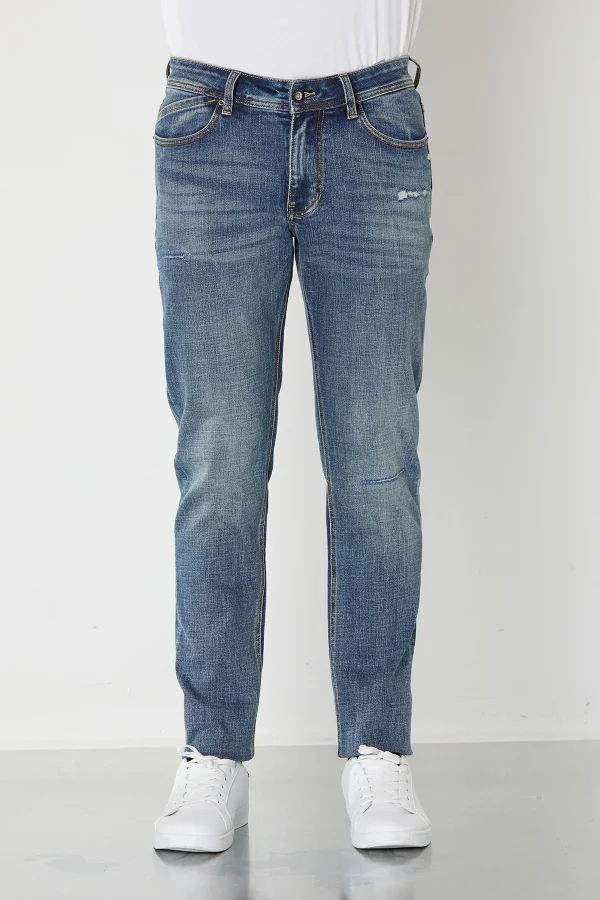 MIRKO- DENIM SKINNY LAV.USED C/ROTTURE – UTA6114
