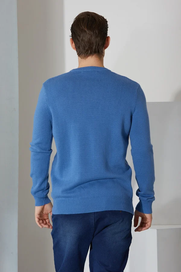 girocollo lavorazione losanghe gauge 7 lana/cotone – UTA6416