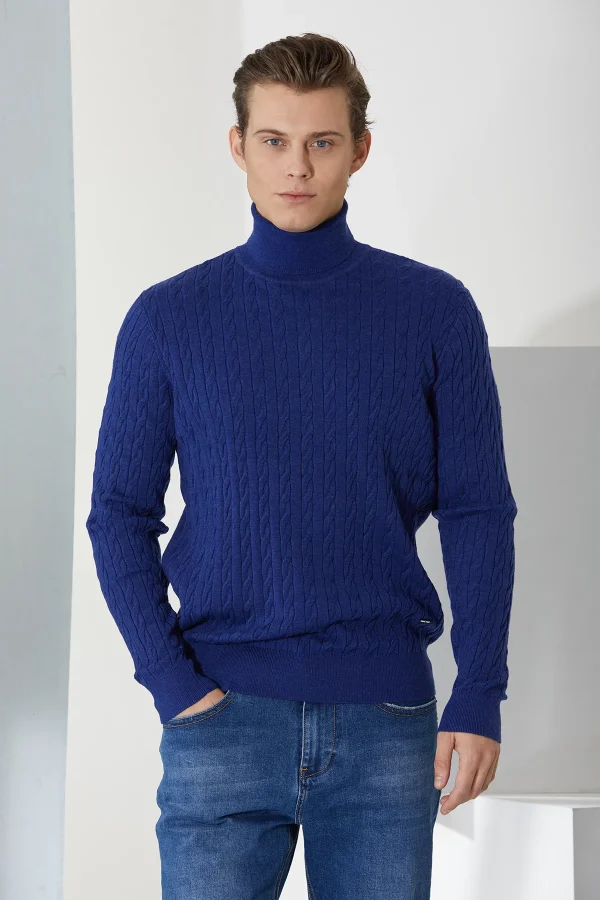 dolcevita con treccia merinos gauge 12 – UTA6421