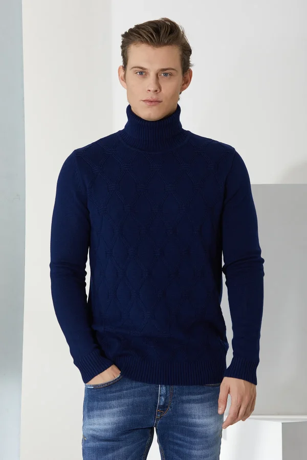 dolcevita disegno romboe nodo merinos gauge 7 – UTA6423