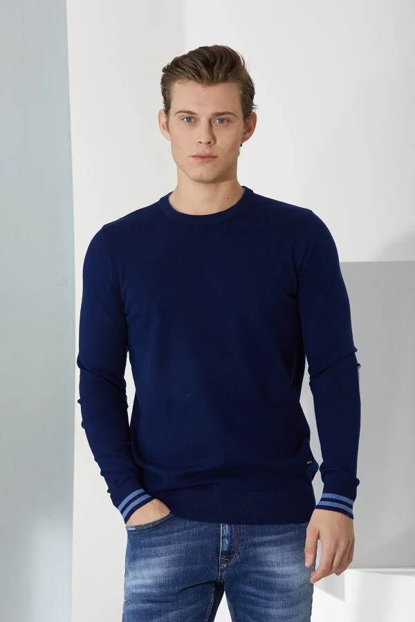 girocollo con toppa merinos gauge 12 – UTA6454