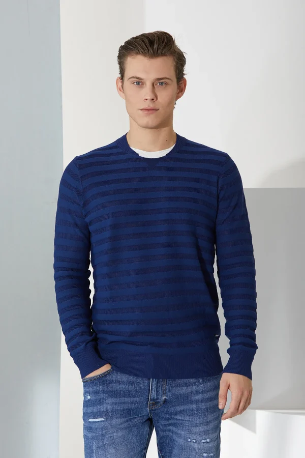 girocollo a righe doppio collo – UTA6458