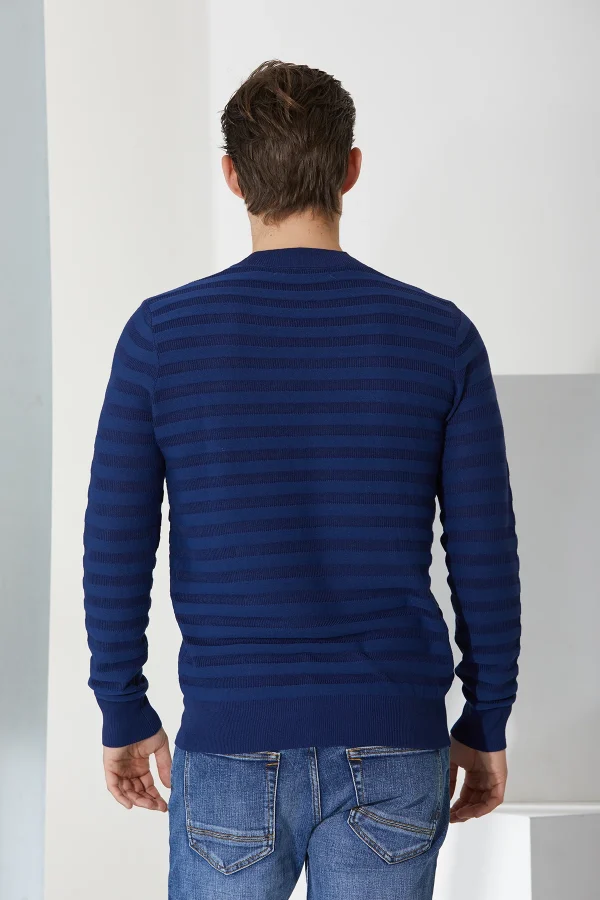 girocollo a righe doppio collo – UTA6458