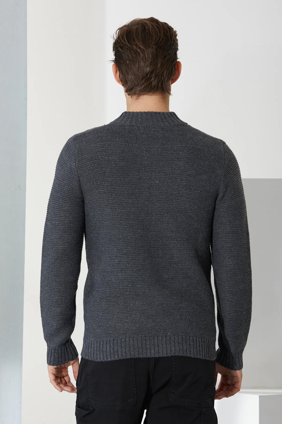 cardigan con zip e tasche - UTA6464 - immagine 2