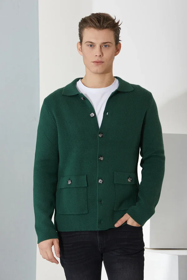 giacca uomo da uomo su gauge 7 ,lana / cotone – UTA6491